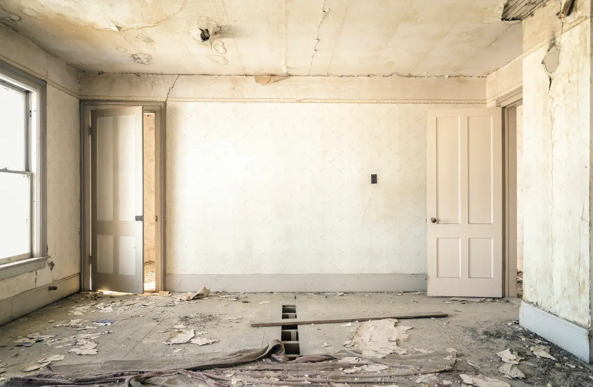 Waste disposal crew managing a cleanout project in Oglesby